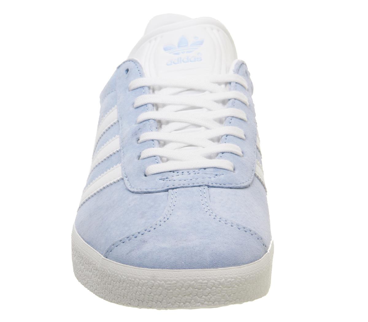 adidasGazelle TrainersGlow Blue White Gold Metallic F