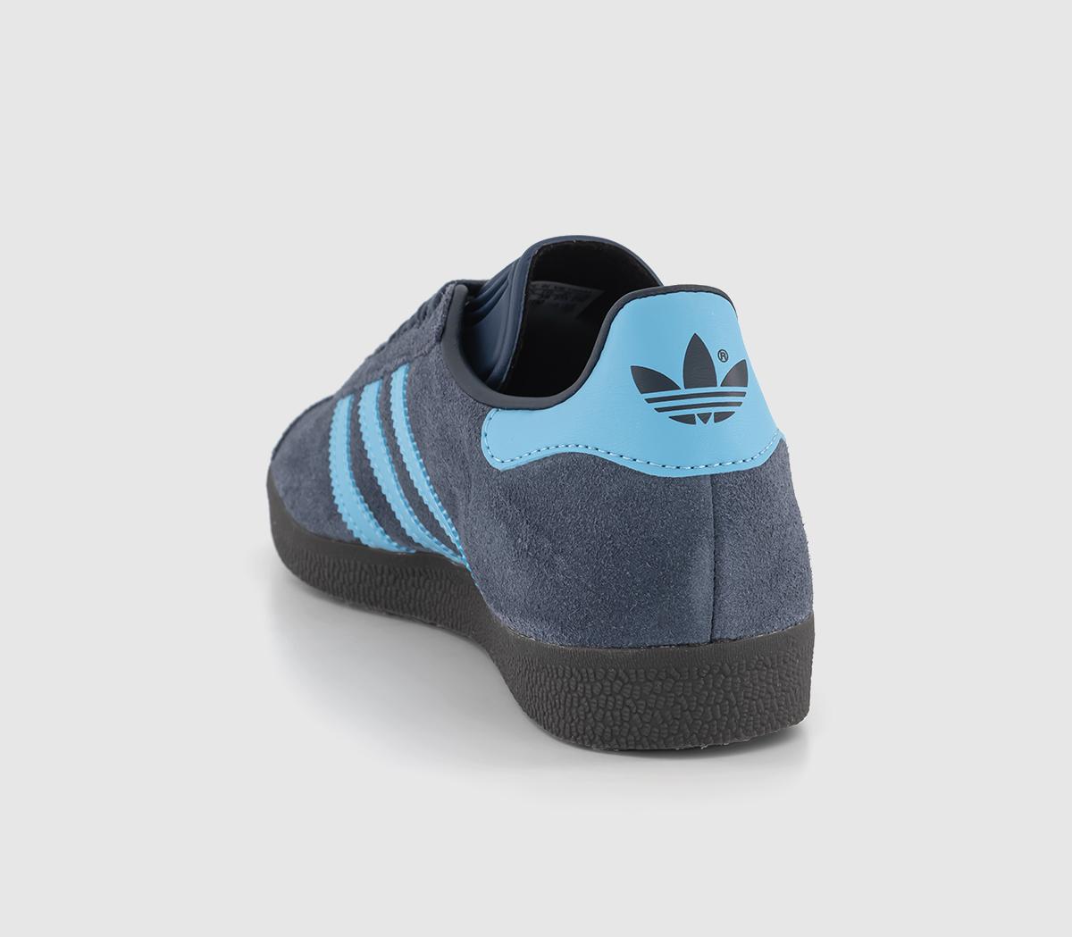 adidas Gazelle Trainers Shadow Navy Clear Blue Gum - Men's Trainers