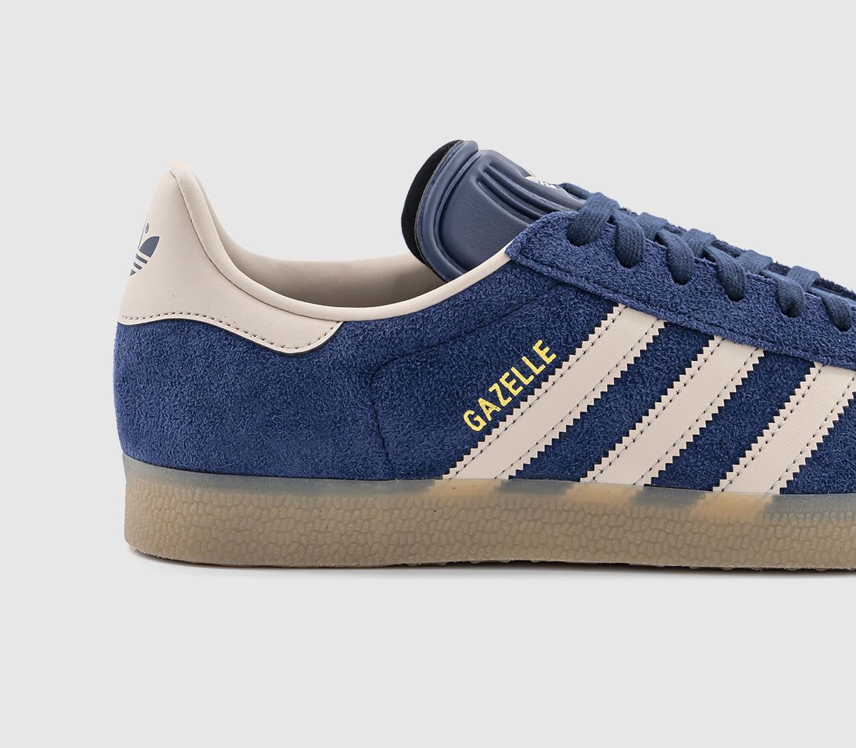 adidas Gazelle Trainers Night Indigo Wonder Taupe Gum - Unisex Sports