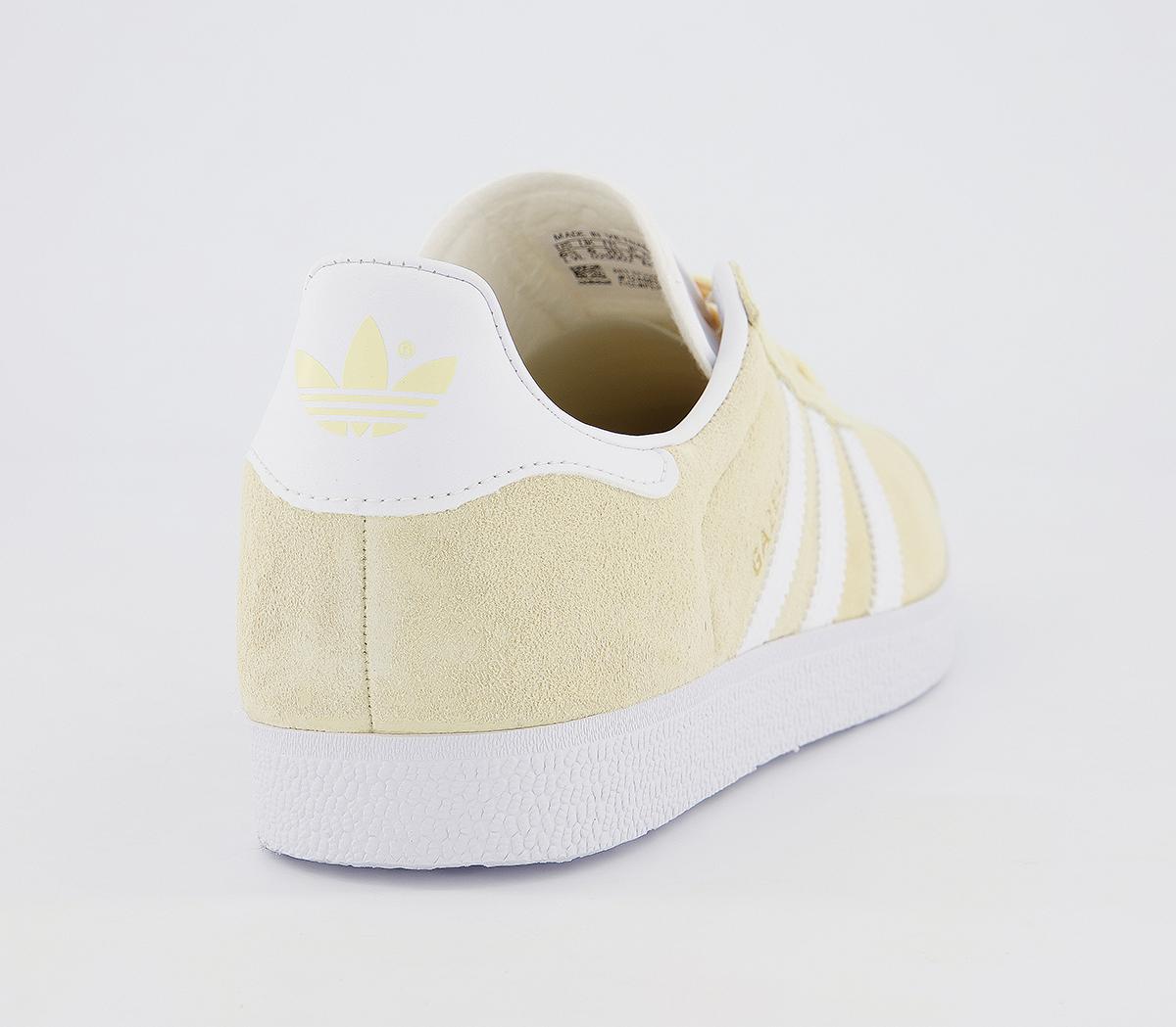 adidasGazelle TrainersEasy Yellow White Gold Metallic F