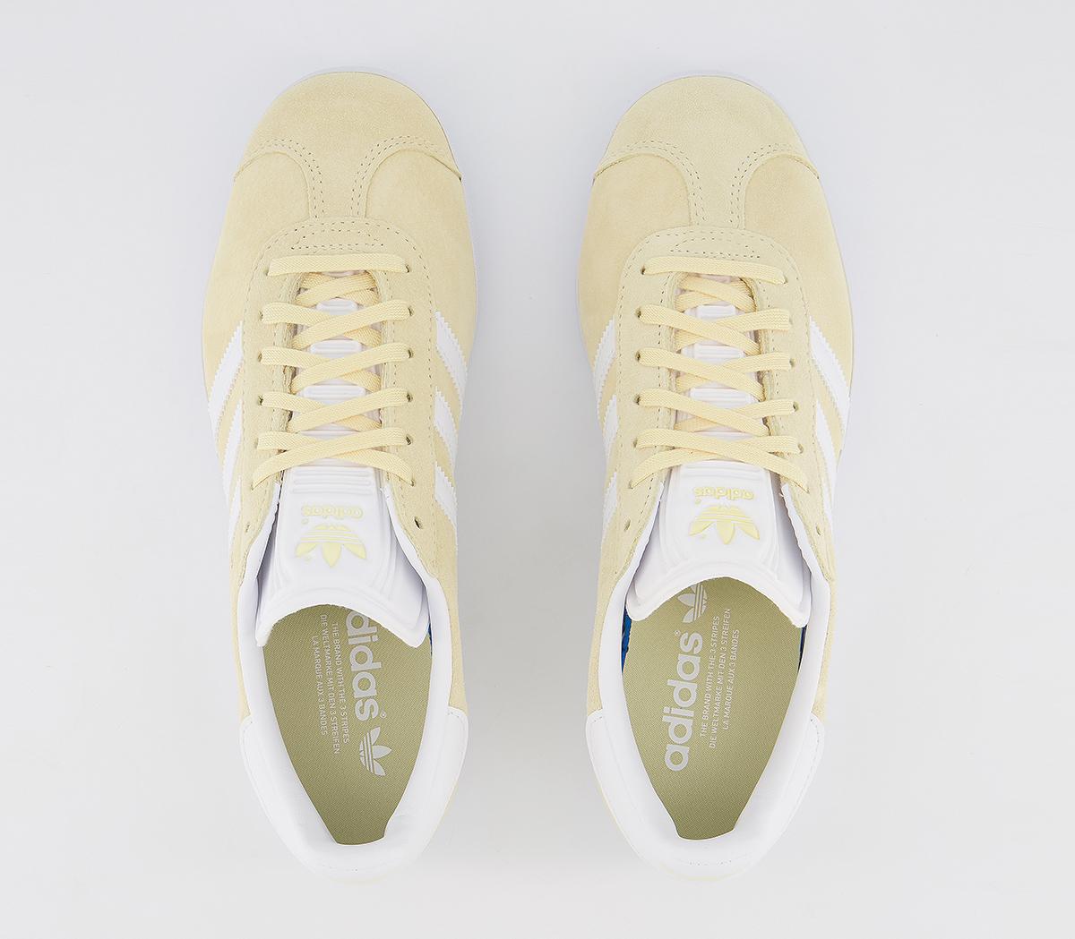 adidasGazelle TrainersEasy Yellow White Gold Metallic F