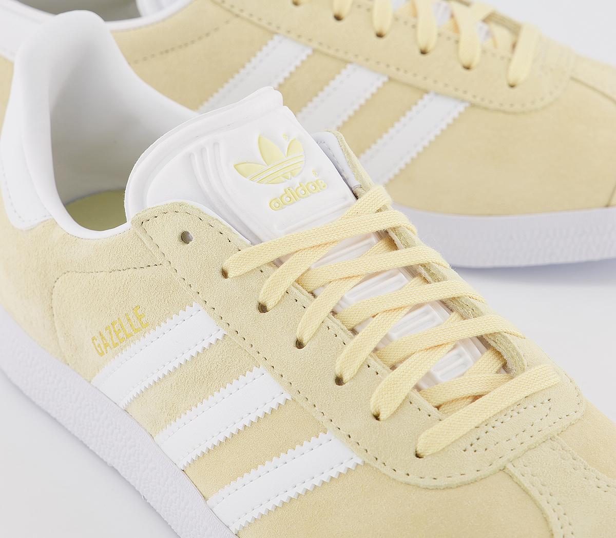 adidasGazelle TrainersEasy Yellow White Gold Metallic F