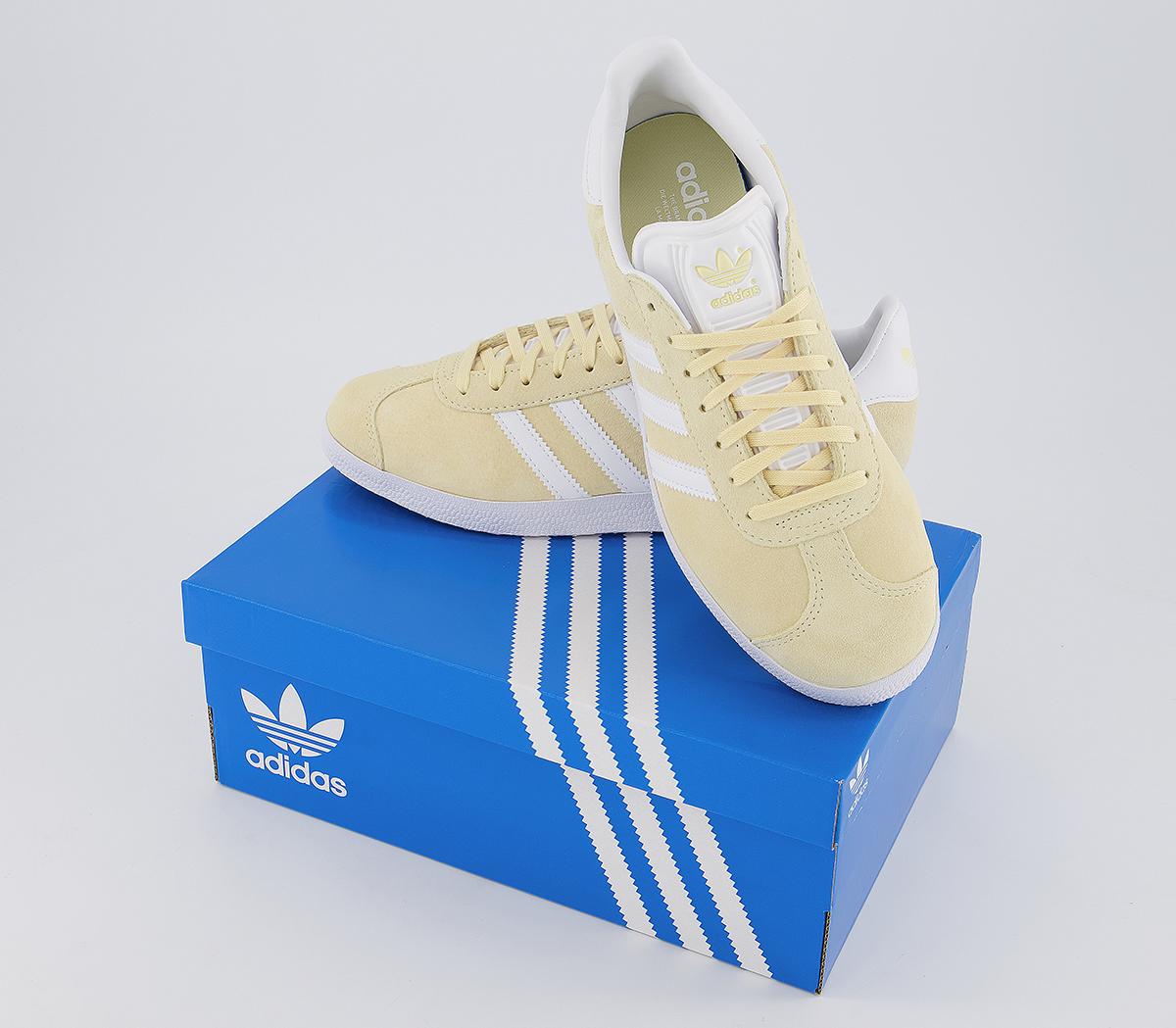 adidasGazelle TrainersEasy Yellow White Gold Metallic F