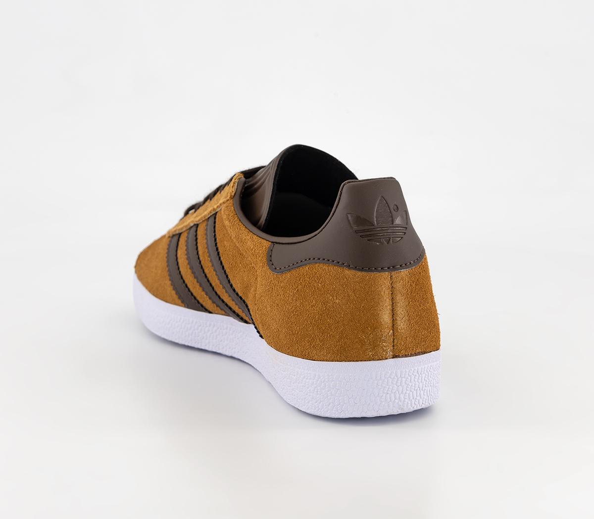 adidas Gazelle Trainers Yellow Burgundy White - adidas Gazelle