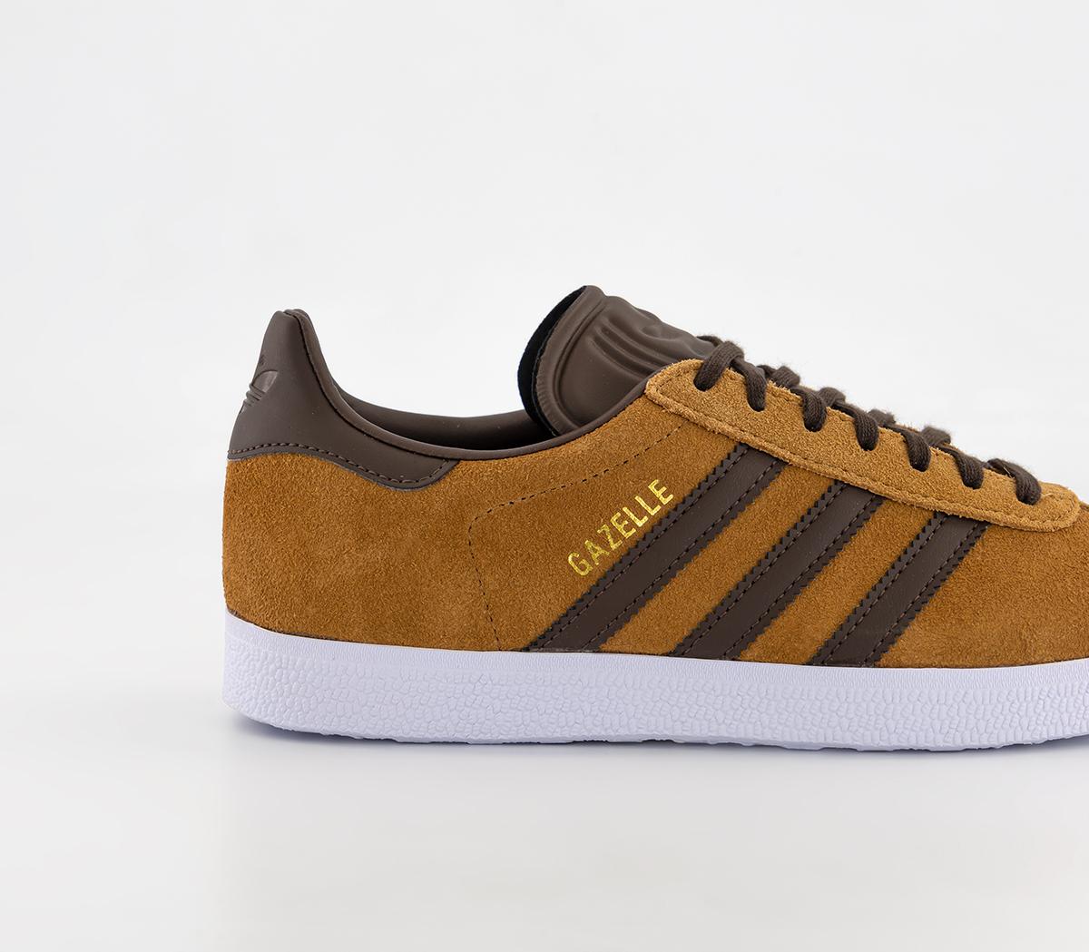 ladies white adidas gazelle trainers