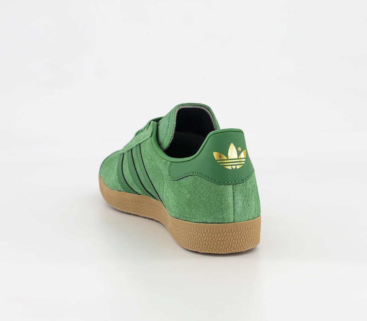 mens green adidas gazelle trainers