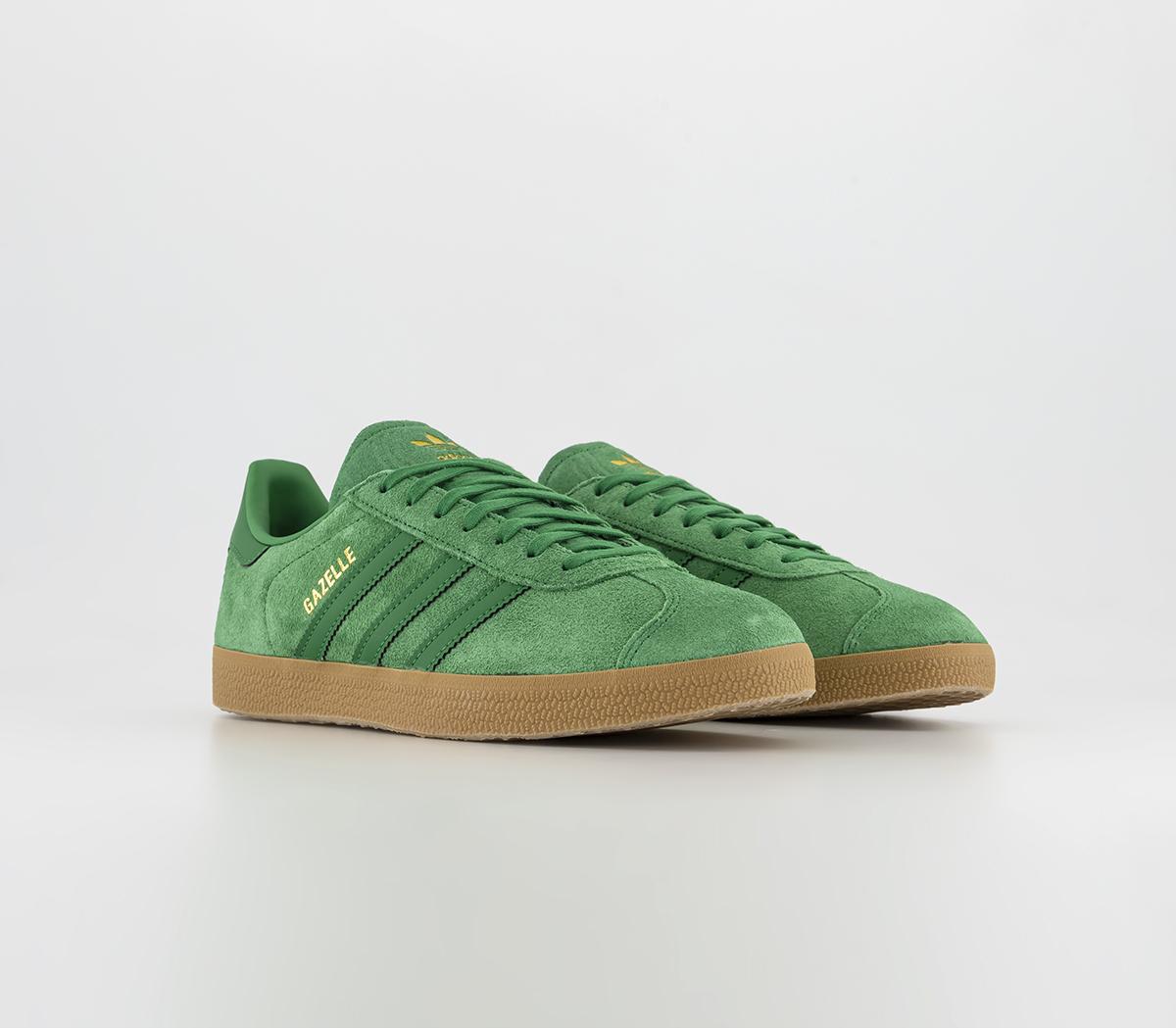 mens green adidas gazelle trainers