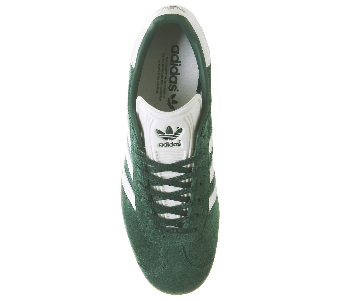 adidasGazelle TrainersCollegiate Green White Gum