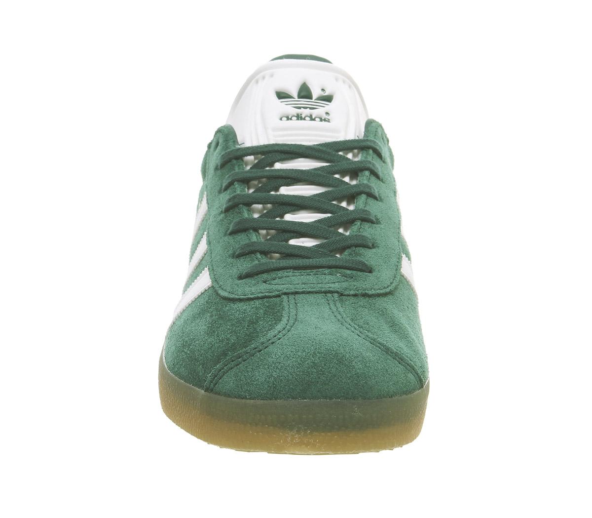 adidas gazelle white green gum