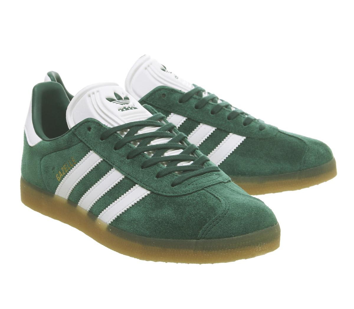 adidasGazelle TrainersCollegiate Green White Gum