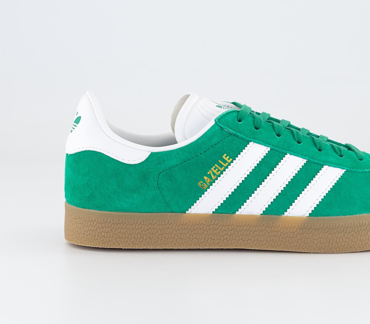 adidas Gazelle Trainers Court Green White Gum - Unisex Sports