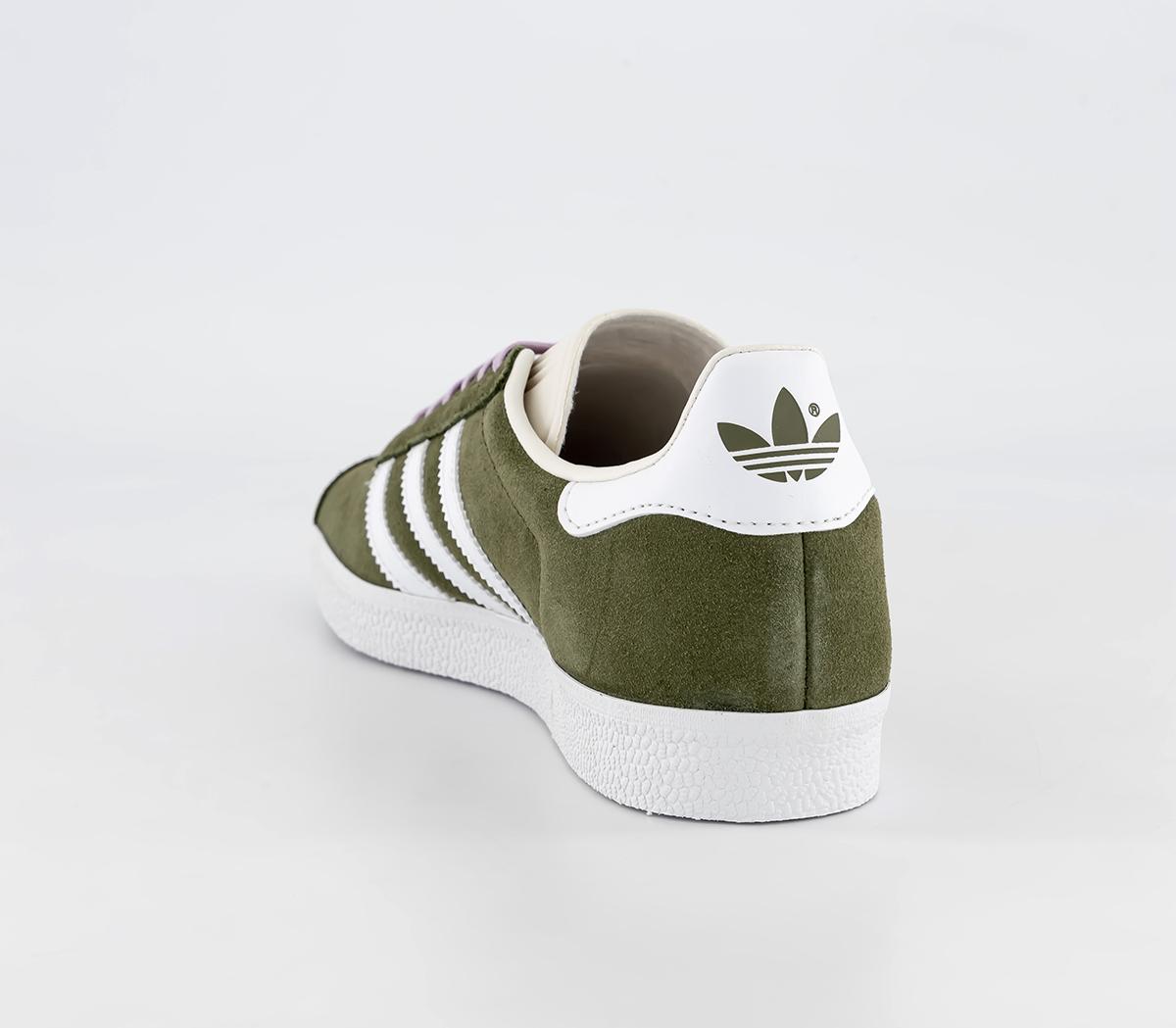 adidas gazelle silver green womens Adidas Gazelle ADV Shoe Ecru Tint / Focus Olive / Gum main image 0