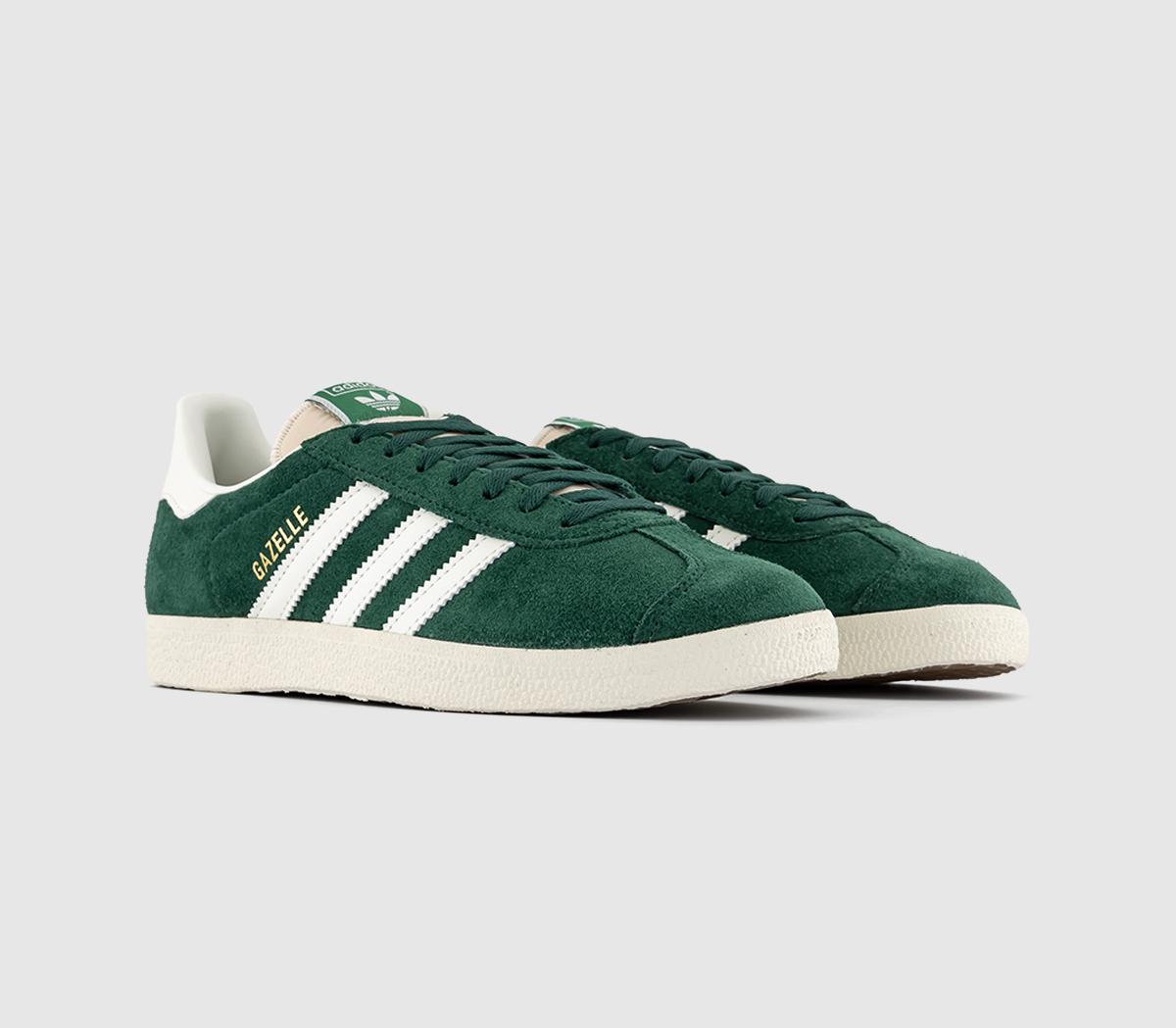 adidasGazelle TrainersDark Green Off White Cream White