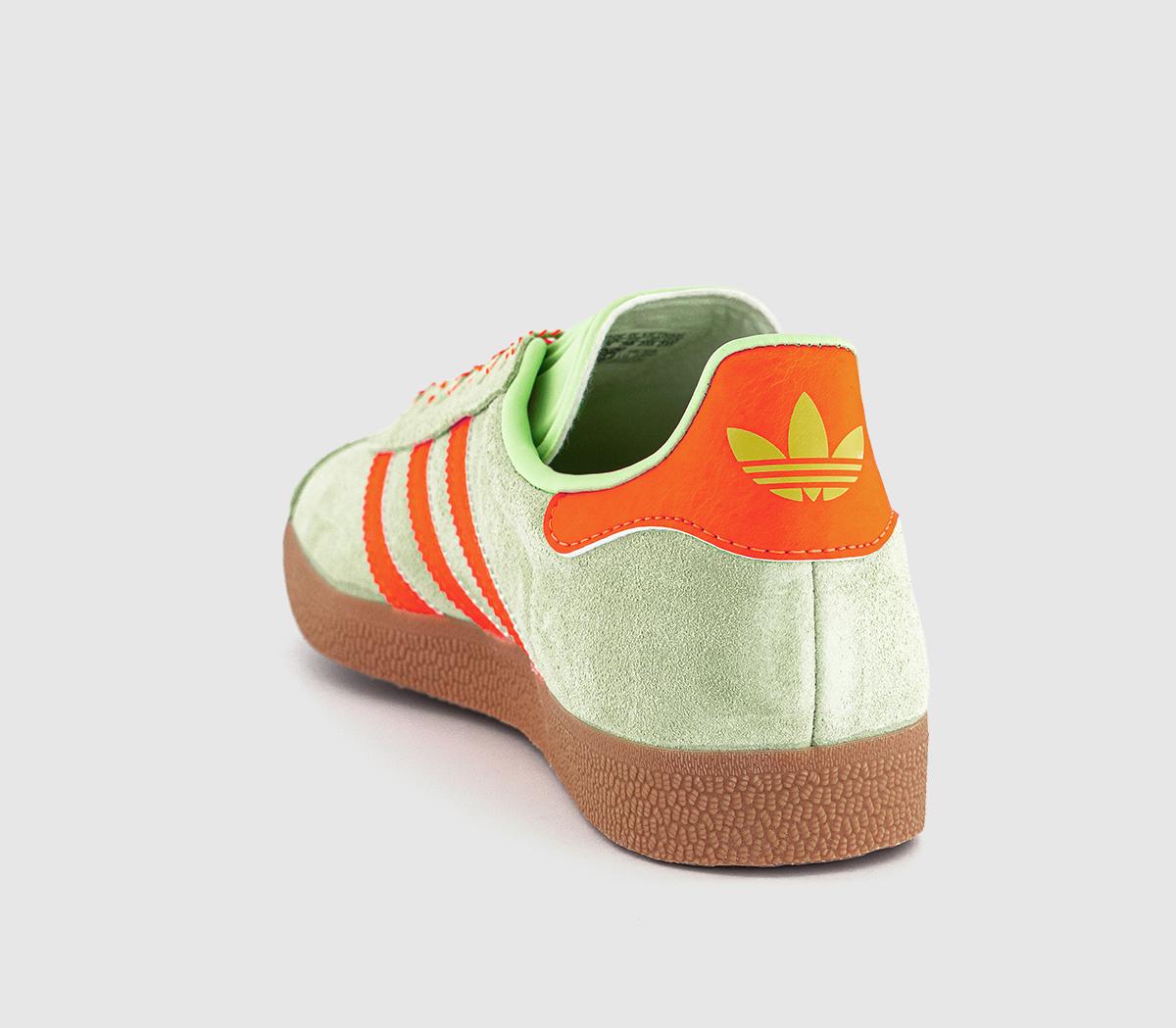adidasGazelle Trainers adidasGazelle TrainersSemi Green Spark Solar Orange Gum