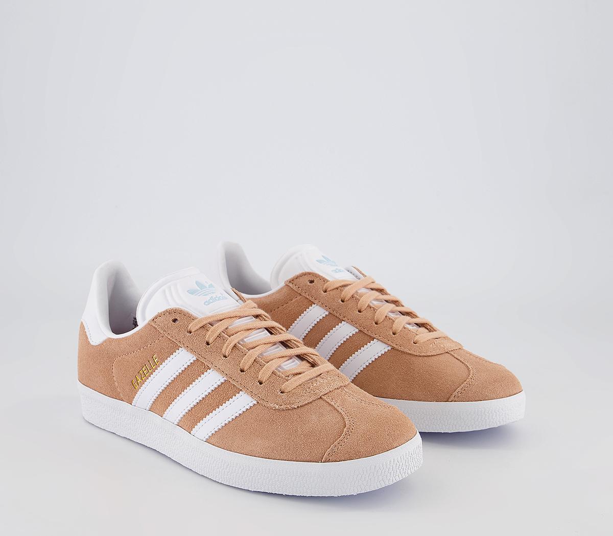 adidas Gazelle Trainers Halo Blush White Amos Blue - Women's Trainers