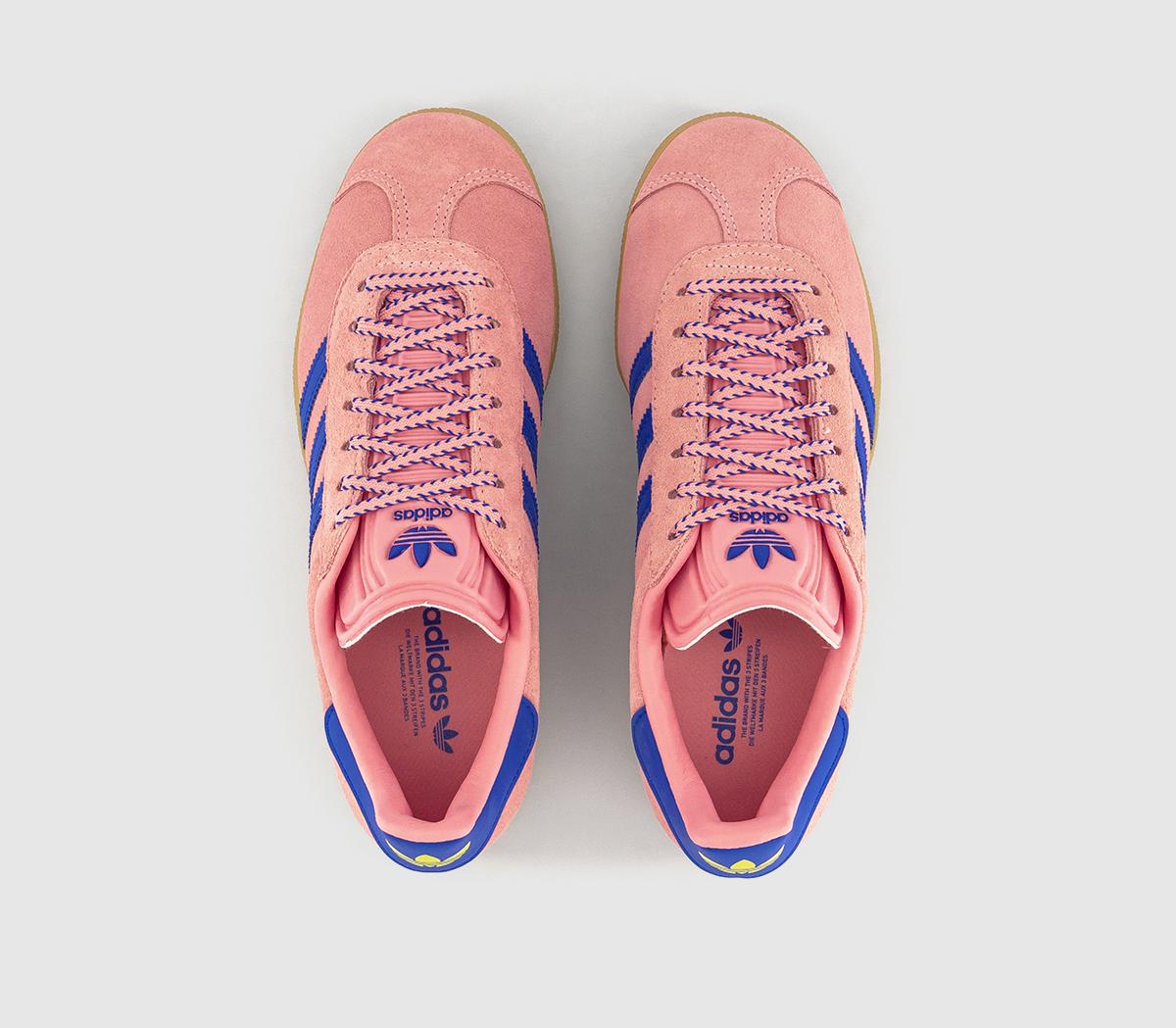 adidas Gazelle Trainers adidas Gazelle Trainers Semi Pink Spark Lucid Blue Pure Sulfur