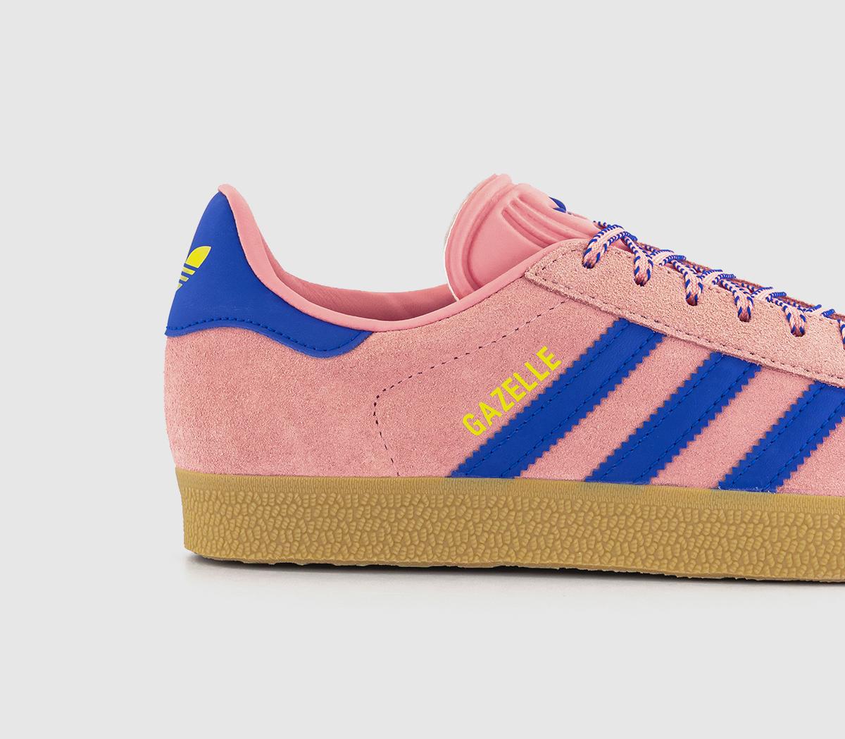adidas Gazelle Trainers adidas Gazelle Trainers Semi Pink Spark Lucid Blue Pure Sulfur