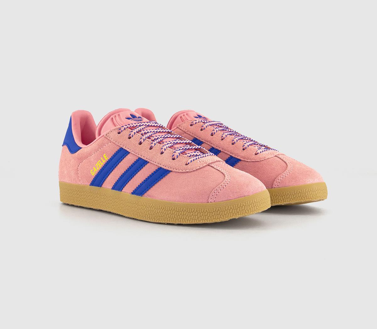 adidas Gazelle Trainers adidas Gazelle Trainers Semi Pink Spark Lucid Blue Pure Sulfur
