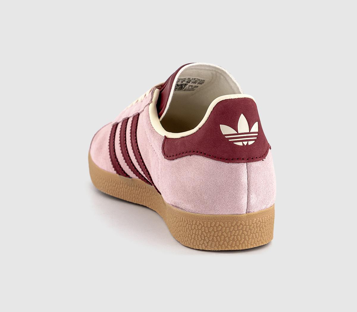 adidasGazelle TrainersClear Pink Noble Maroon Cream White