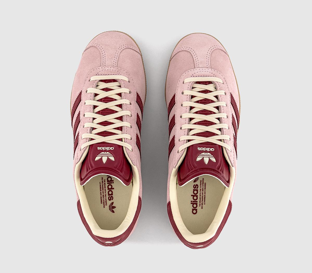 adidasGazelle TrainersClear Pink Noble Maroon Cream White