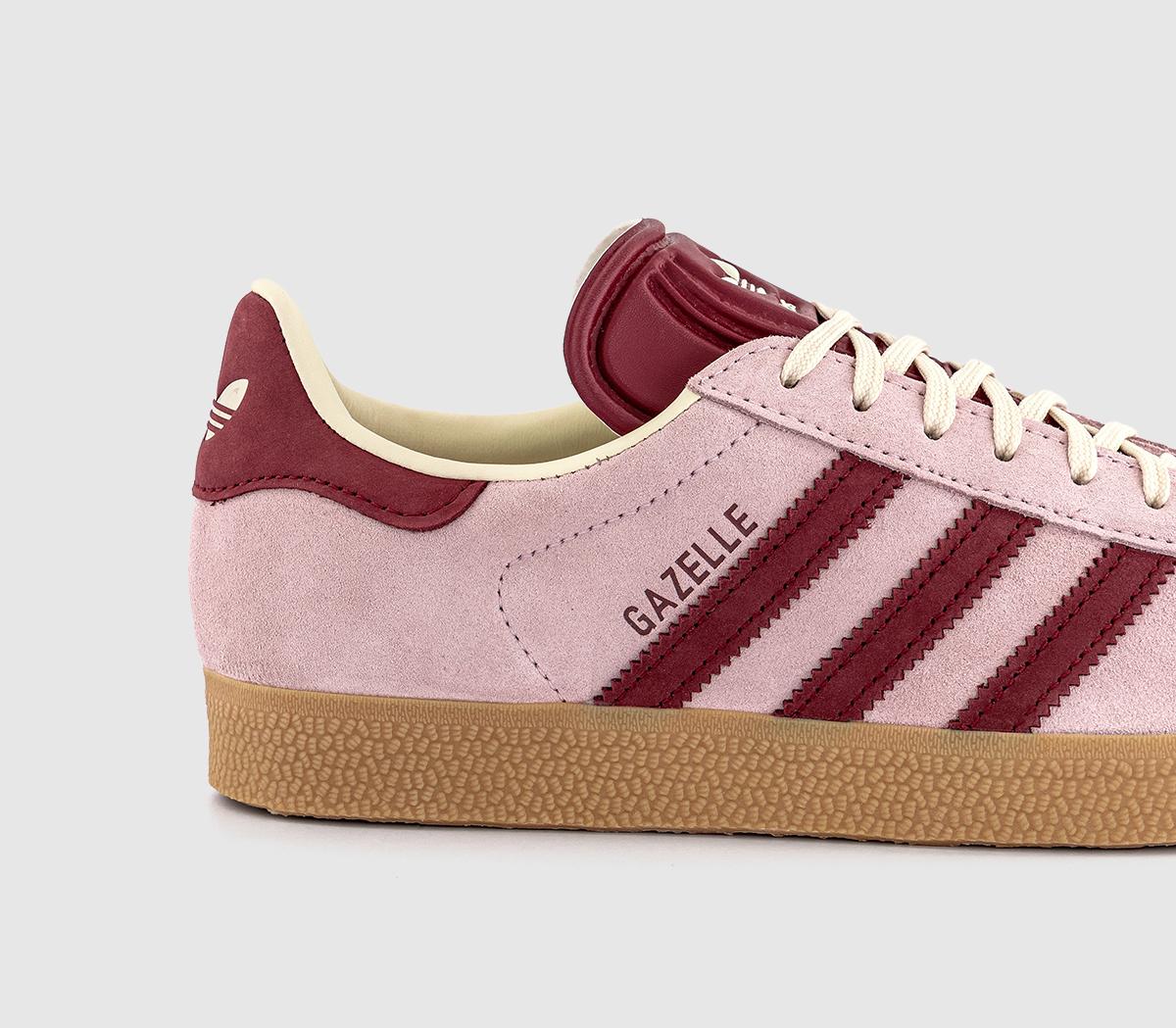 adidasGazelle TrainersClear Pink Noble Maroon Cream White