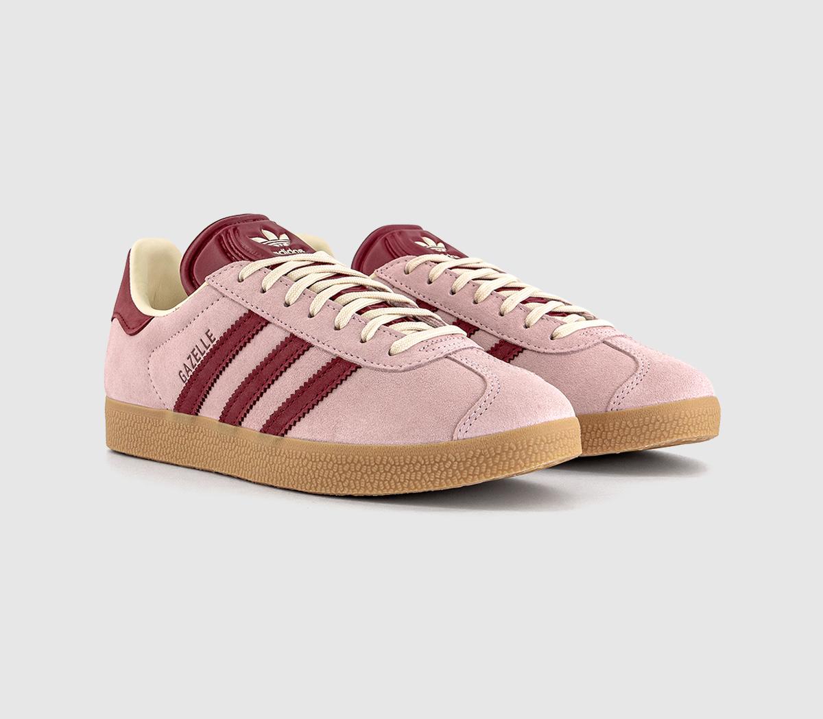 adidasGazelle TrainersClear Pink Noble Maroon Cream White