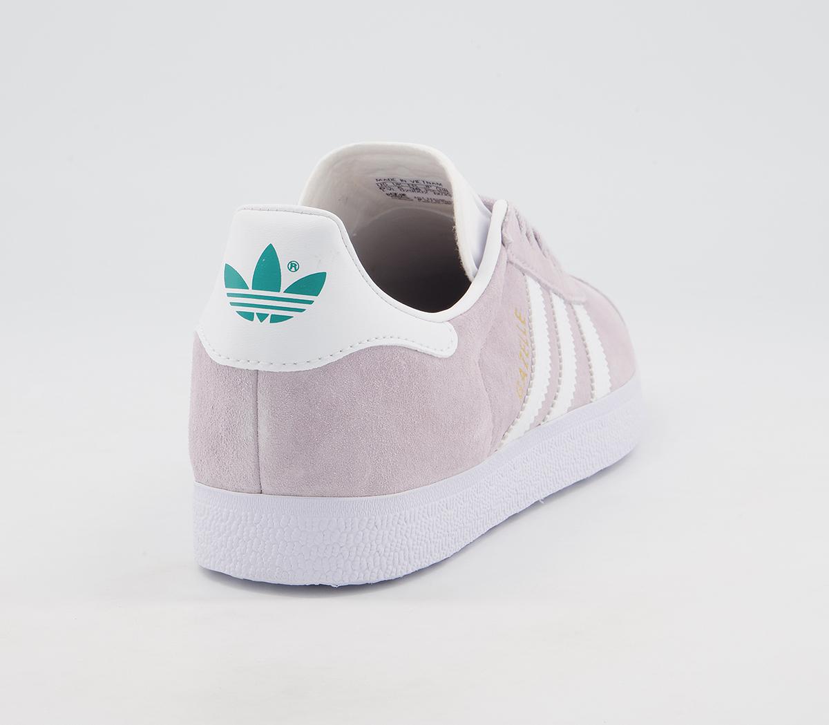 adidas Gazelle Trainers adidas Gazelle Trainers Purple Tint White Glory Green