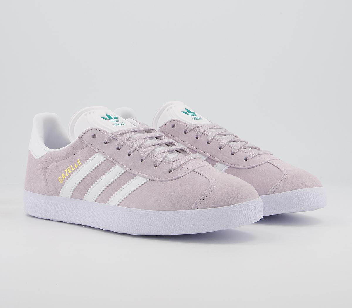 adidas Gazelle Trainers adidas Gazelle Trainers Purple Tint White Glory Green