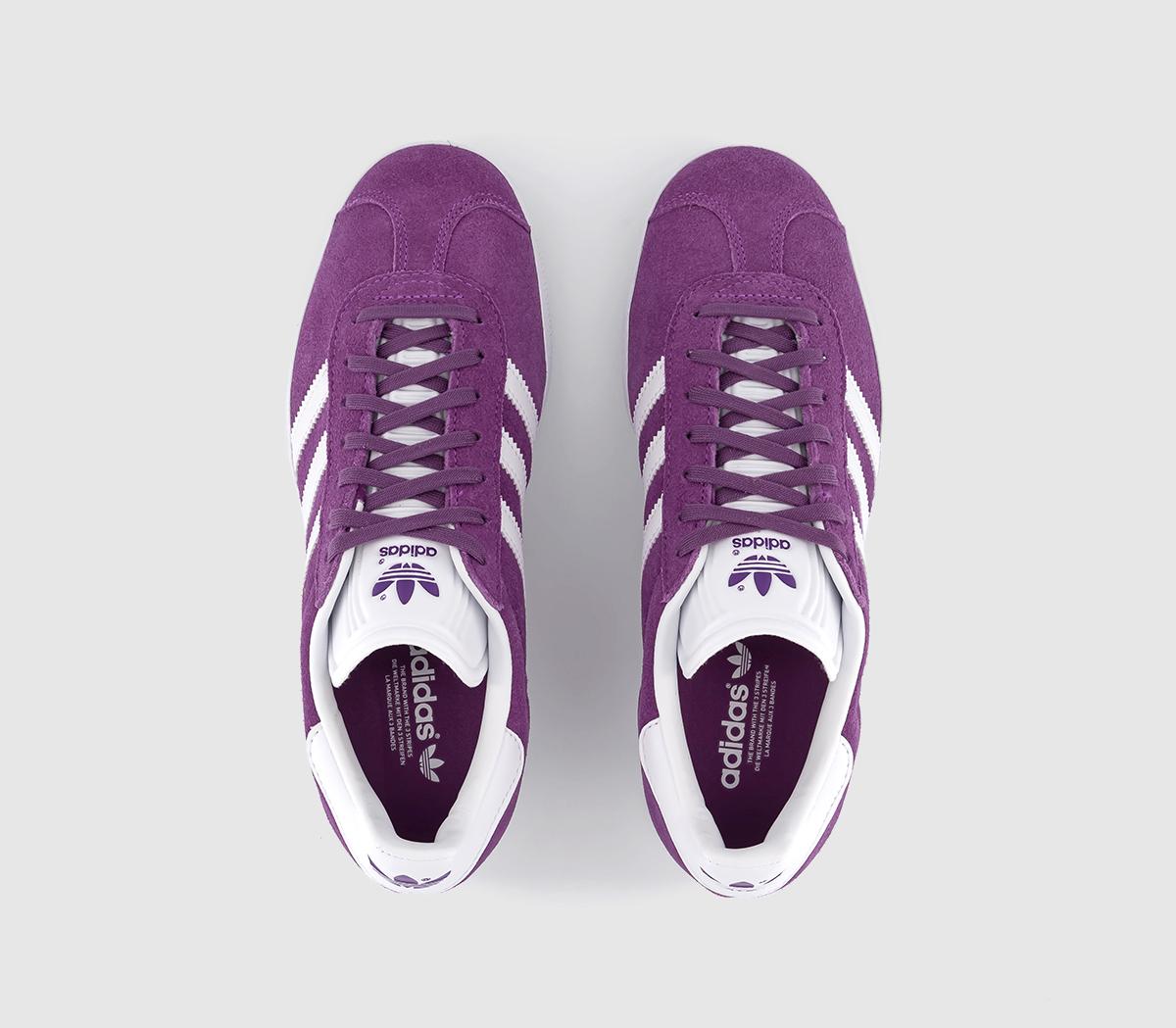 adidas gazelle silver green womens Adidas Gazelle 'Purple Burst Solar Yellow' – The Attic main image 1