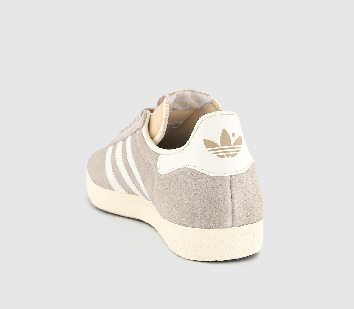 adidas Gazelle Trainers Wonder Beige Off White Cream White - Women's  Trainers