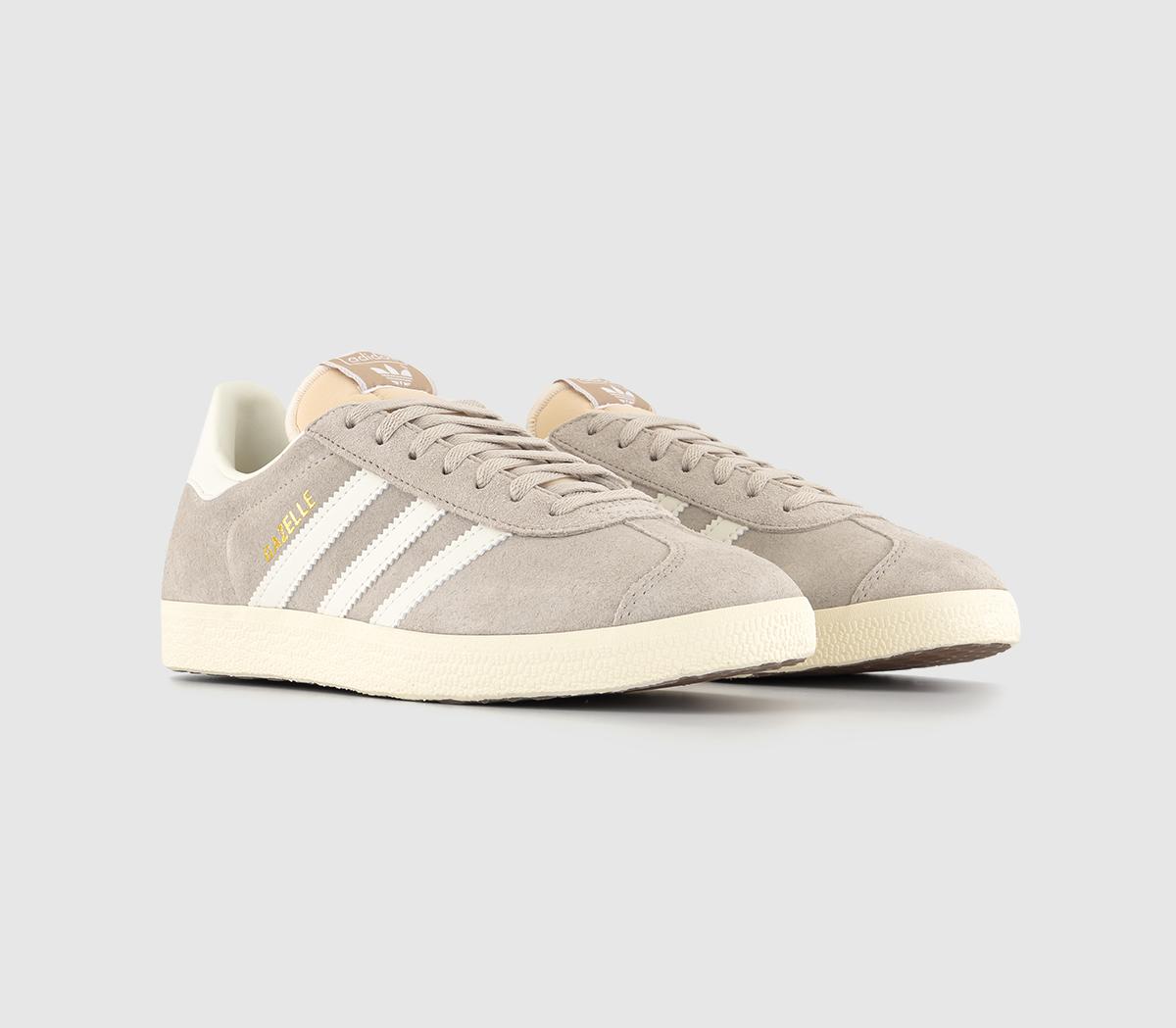 adidas Gazelle Trainers Wonder Beige Off White Cream White