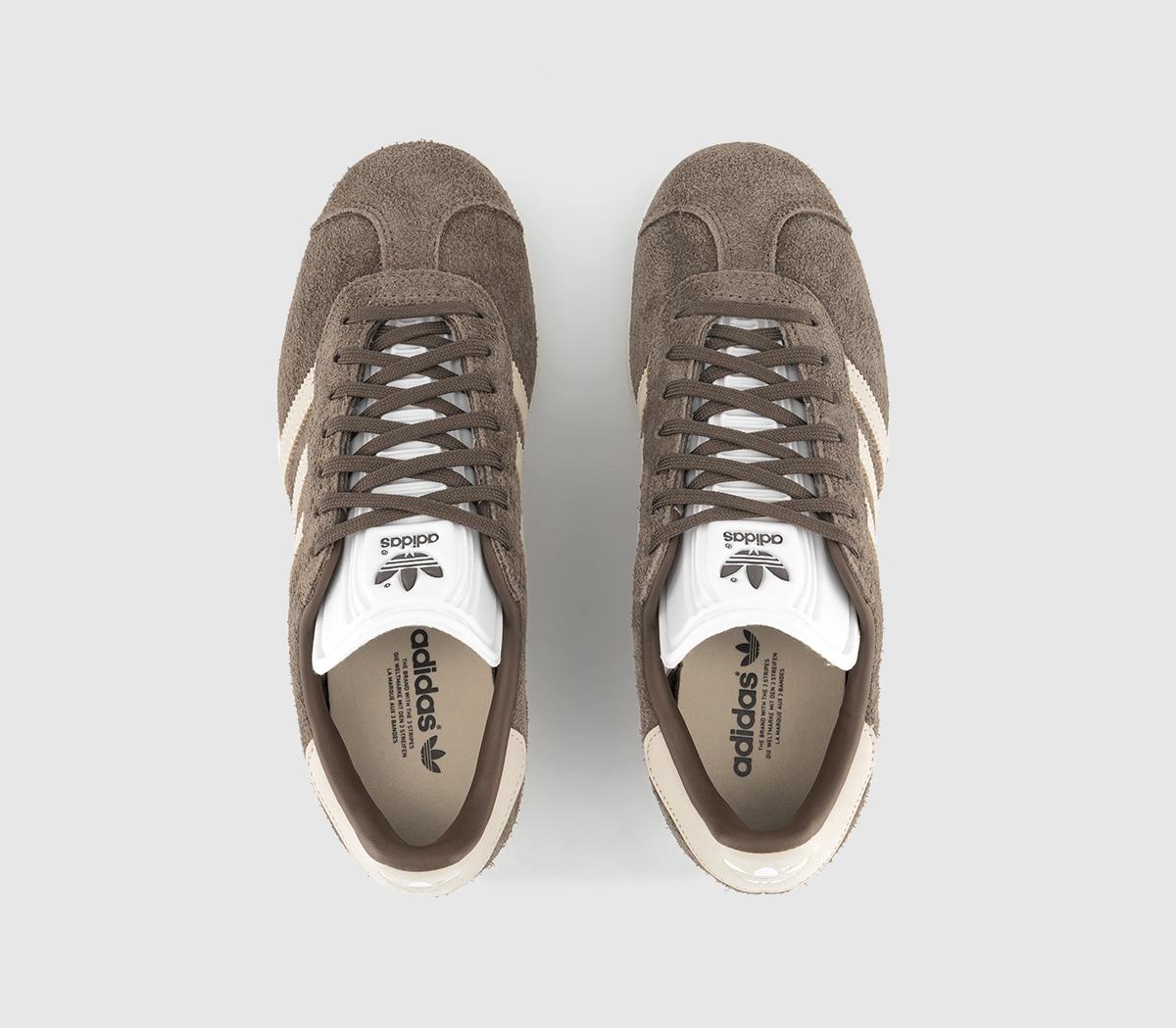 adidasGazelle Trainers adidasGazelle TrainersBrown Earth Strata Wonder Off White