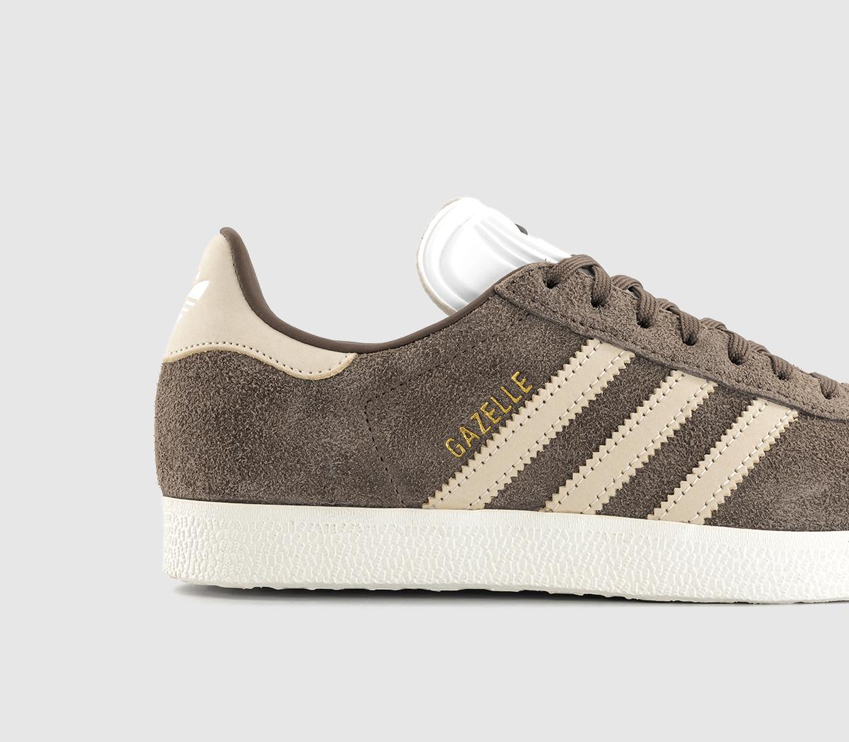 adidasGazelle Trainers adidasGazelle TrainersBrown Earth Strata Wonder Off White