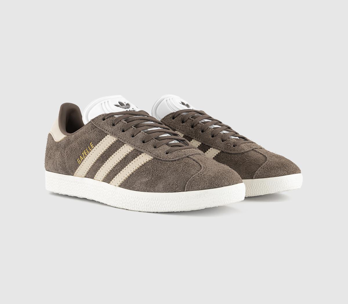adidasGazelle Trainers adidasGazelle TrainersBrown Earth Strata Wonder Off White