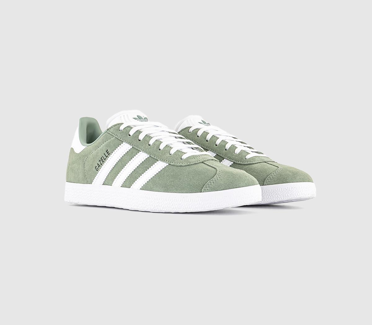 adidas gazelle silver green womens Adidas Mens Gazelle Shoes  Extra Butter