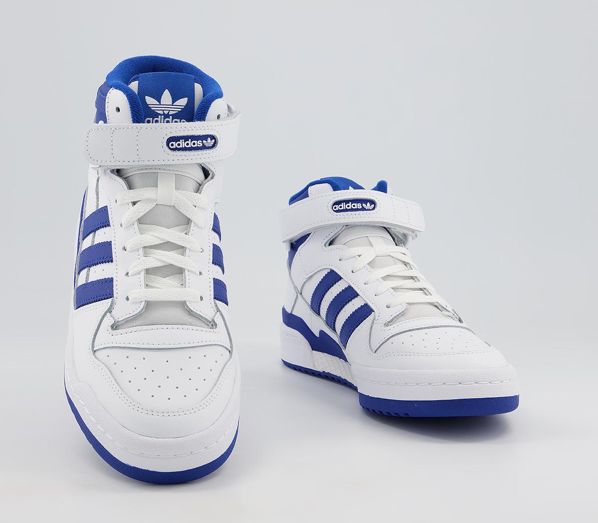 adidas Forum Mid Trainers adidas Forum Mid Trainers White Blue