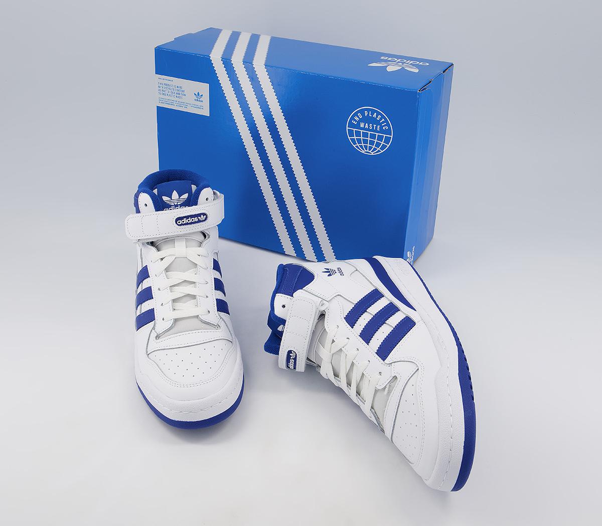 adidas Forum Mid Trainers adidas Forum Mid Trainers White Blue