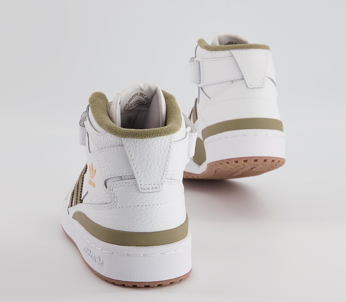 adidas Forum Mid Trainers adidas Forum Mid Trainers White Orbit Green