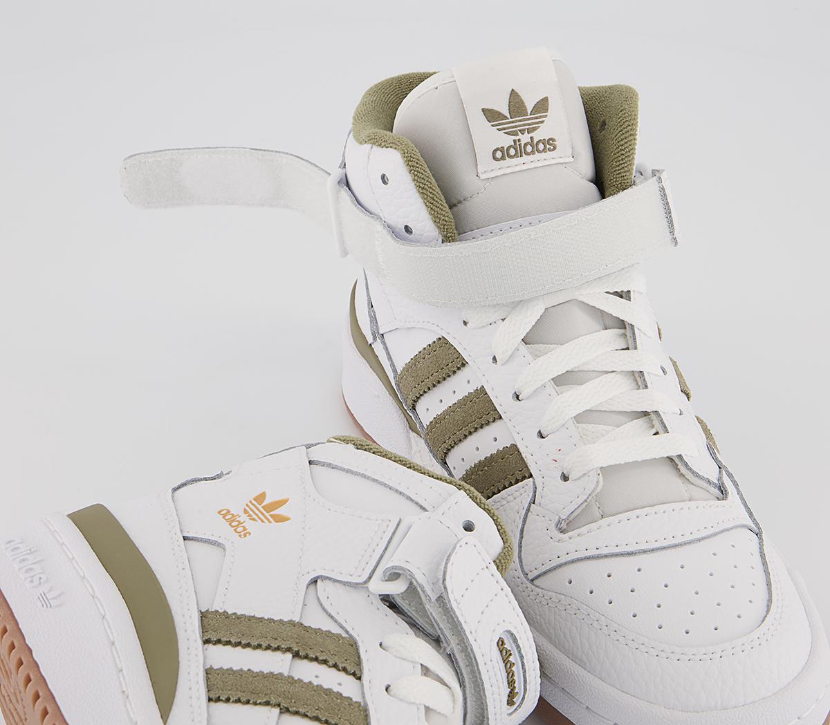adidas Forum Mid Trainers adidas Forum Mid Trainers White Orbit Green
