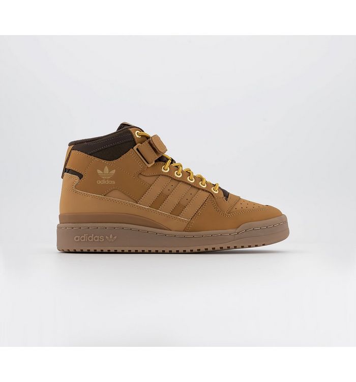 Adidas Forum Mid Trainers Brown Gum