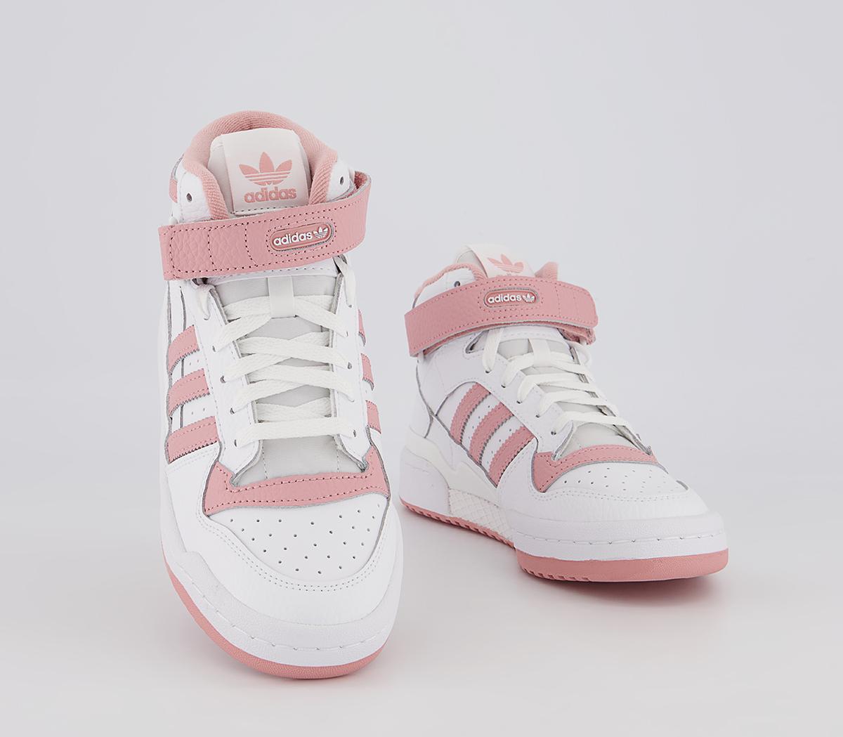 adidas Forum Mid Trainers adidas Forum Mid Trainers Pink White