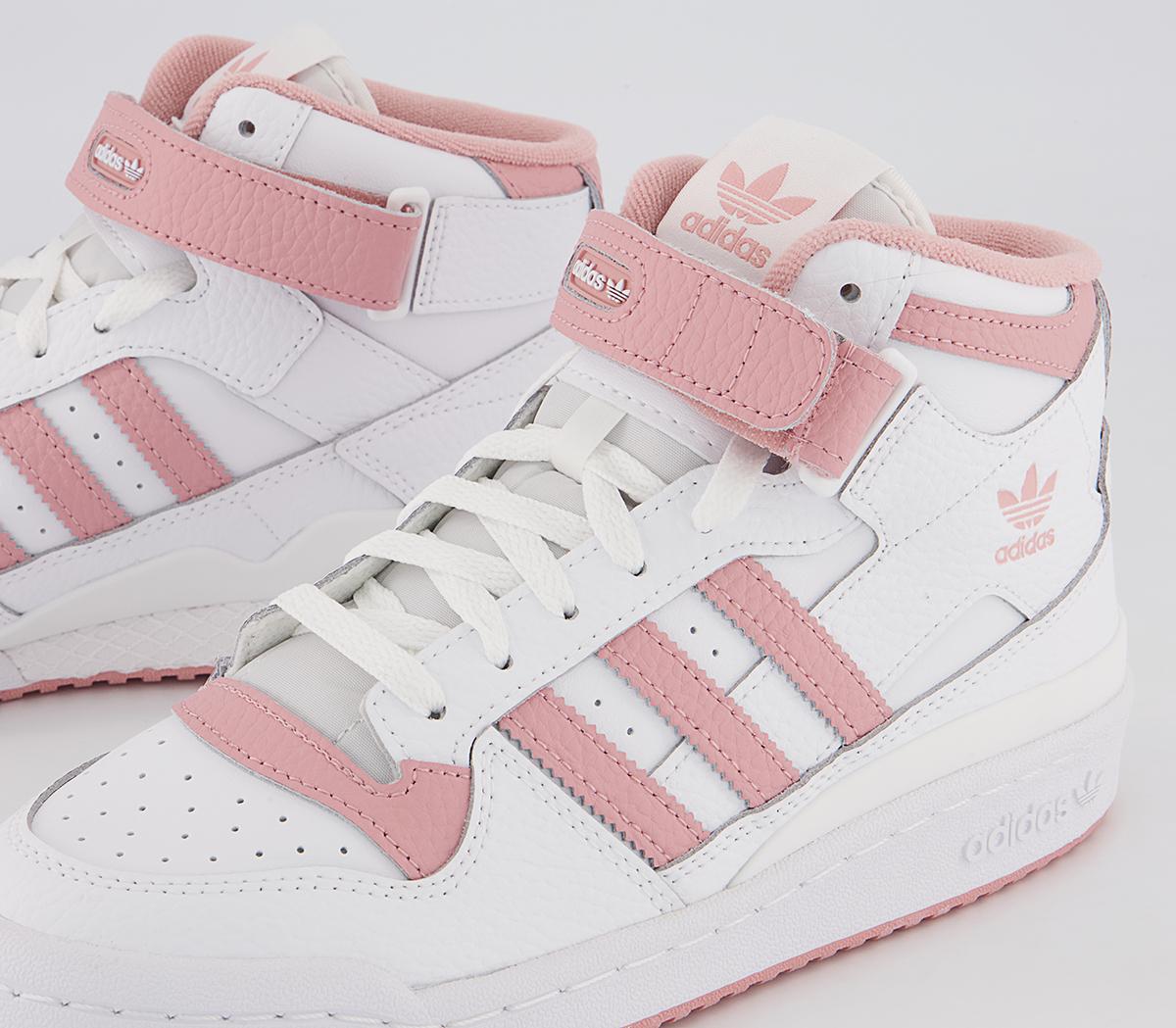adidas Forum Mid Trainers adidas Forum Mid Trainers Pink White