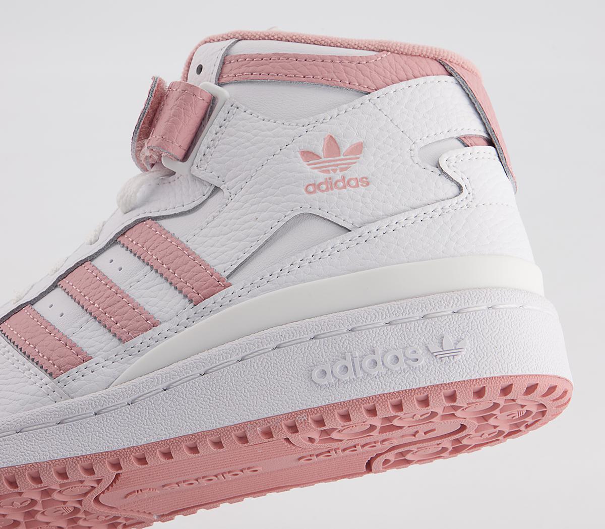 adidas Forum Mid Trainers adidas Forum Mid Trainers Pink White