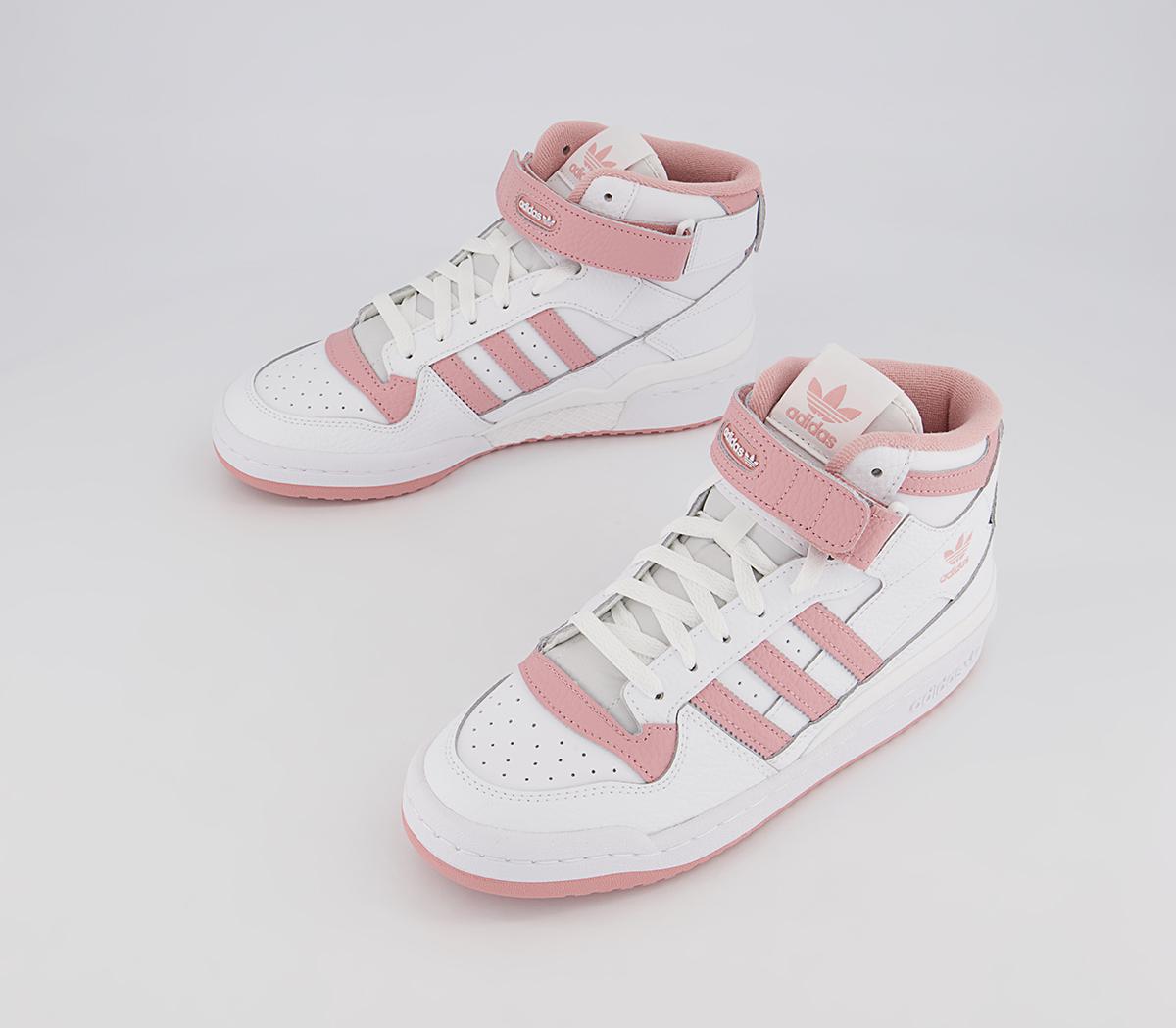 adidas Forum Mid Trainers adidas Forum Mid Trainers Pink White