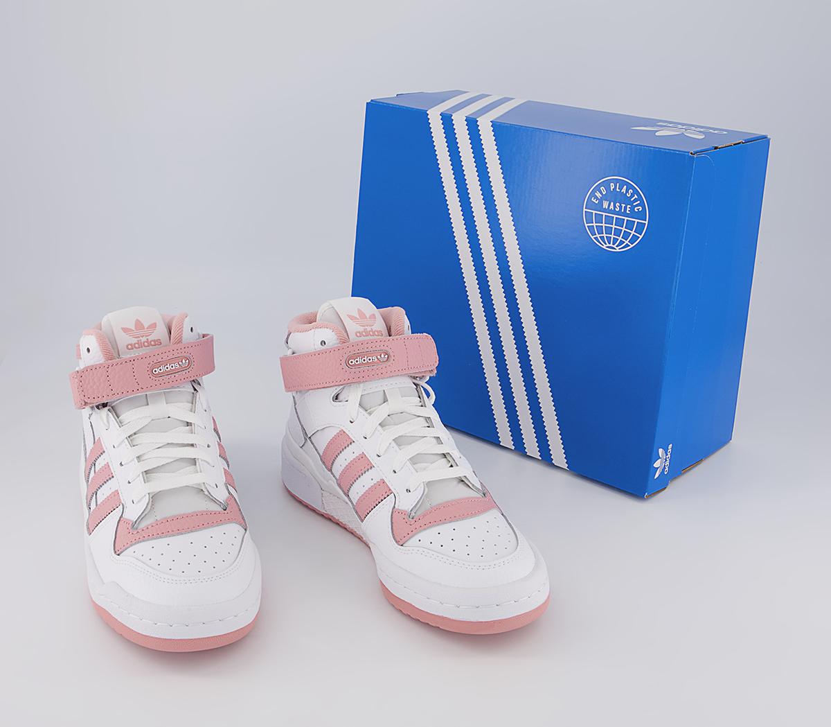 adidas Forum Mid Trainers adidas Forum Mid Trainers Pink White