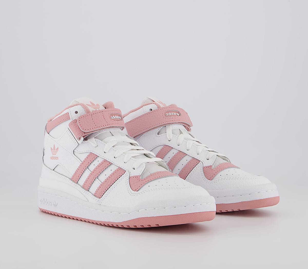 adidas Forum Mid Trainers adidas Forum Mid Trainers Pink White
