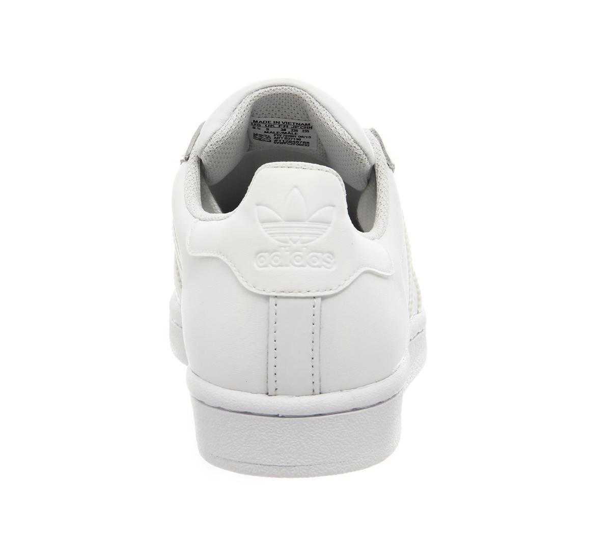 adidas superstar 1 white mono foundation