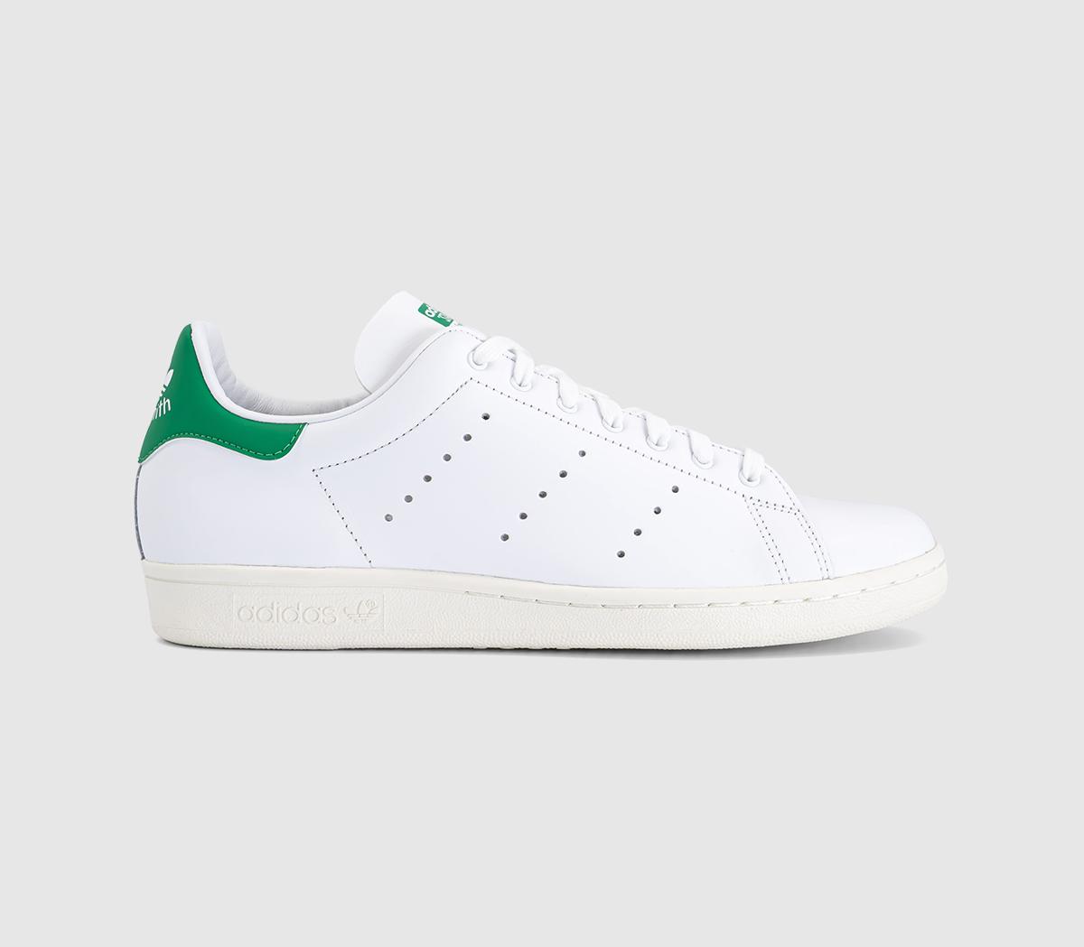 Adidas Stan Smith 80S Trainers Wite Green White in   Size 12, Offspring
