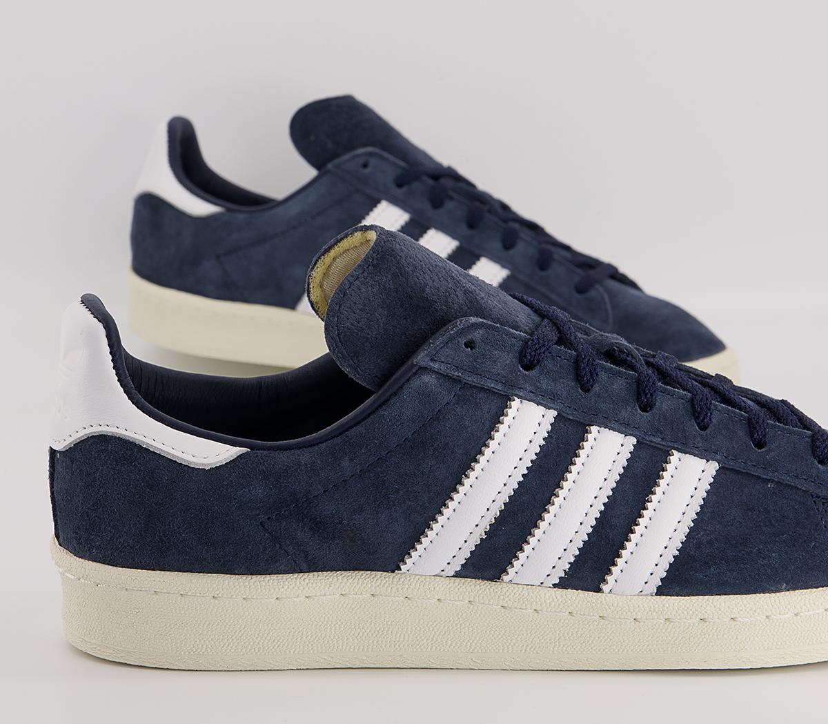 adidasCampus 80s Trainers Core Navy White Off White
