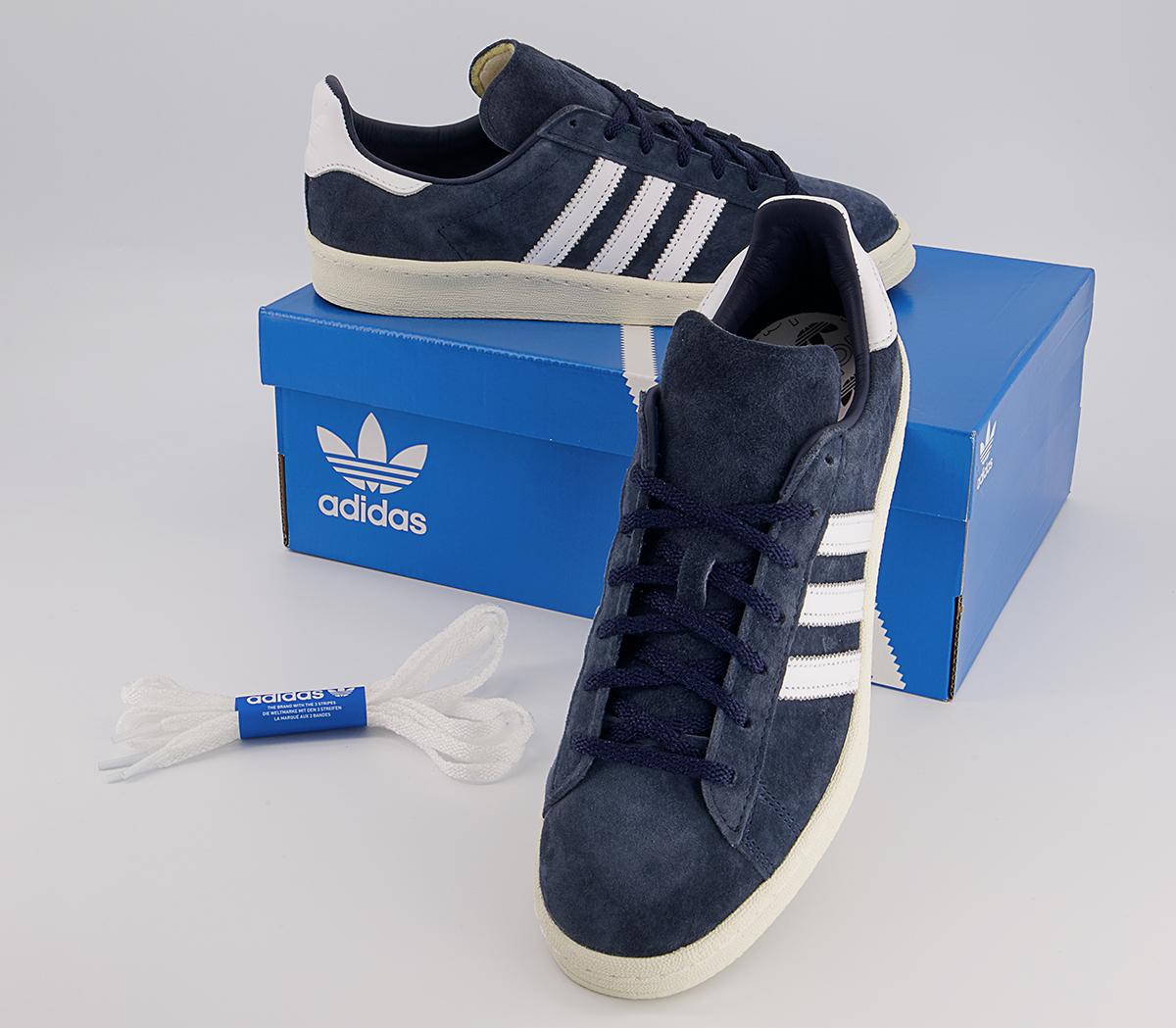 adidasCampus 80s Trainers Core Navy White Off White